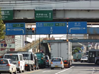 川崎大師方面から（大師道を使って)