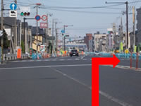 川崎大師方面から（大師道を使って)