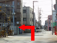 川崎大師方面から（大師道を使って)